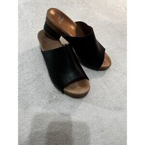 Dansko Maci Clog Platform Sandals Black Size US 39